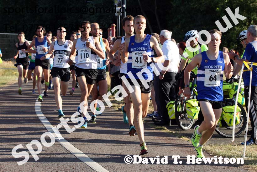 Senior mens 2018 Sunderland 5k Road Race, Silksworth, Sunderland. Photo: David T. Hewitson/Sports for All Pics
